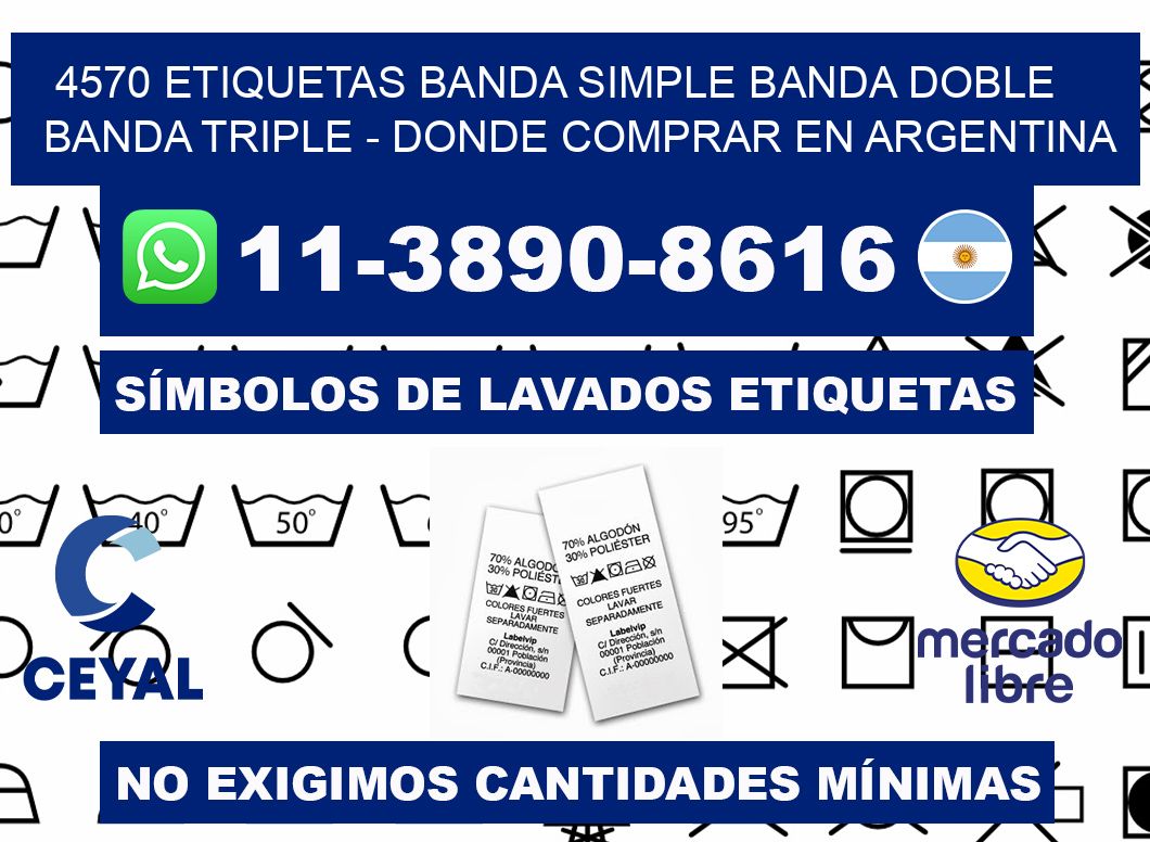 4570 etiquetas banda simple banda doble banda triple - Donde Comprar en Argentina