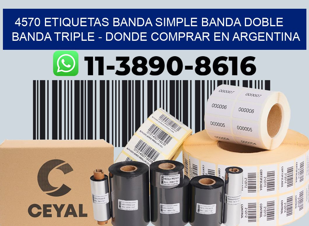 4570 etiquetas banda simple banda doble banda triple - Donde Comprar en Argentina