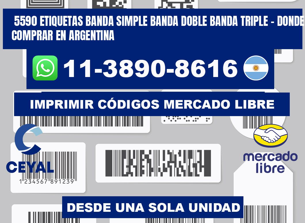 5590 etiquetas banda simple banda doble banda triple - Donde Comprar en Argentina