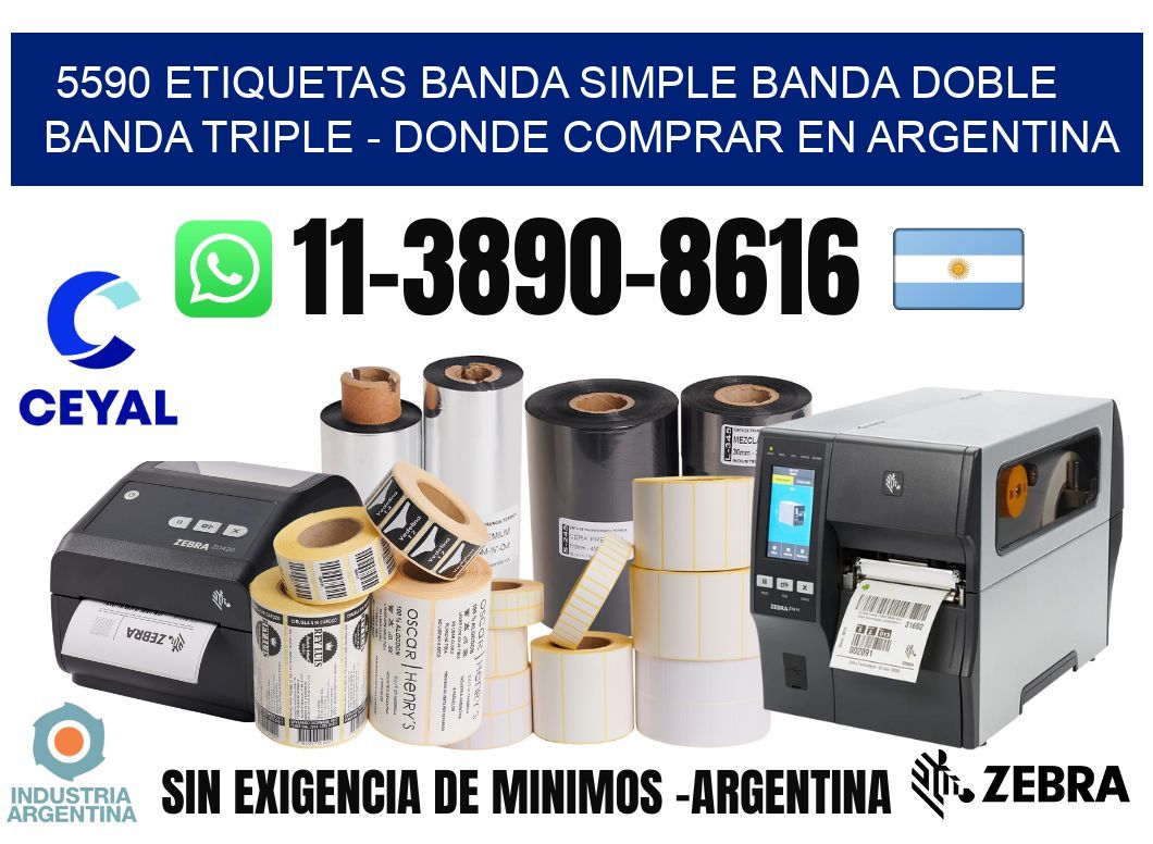 5590 etiquetas banda simple banda doble banda triple - Donde Comprar en Argentina