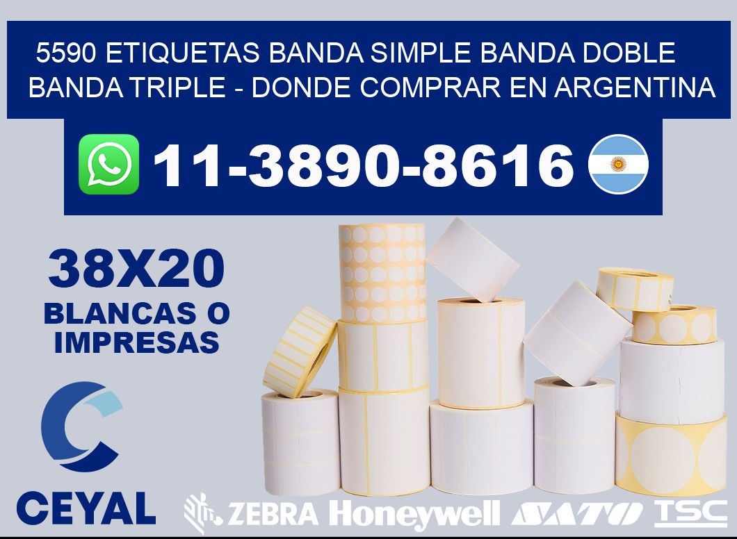 5590 etiquetas banda simple banda doble banda triple - Donde Comprar en Argentina