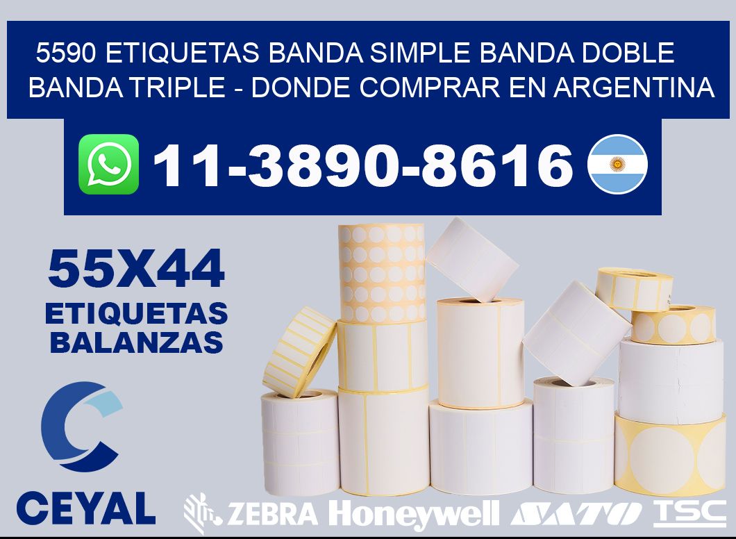 5590 etiquetas banda simple banda doble banda triple - Donde Comprar en Argentina