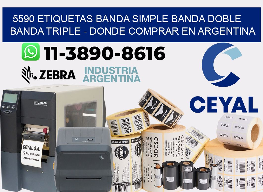 5590 etiquetas banda simple banda doble banda triple - Donde Comprar en Argentina
