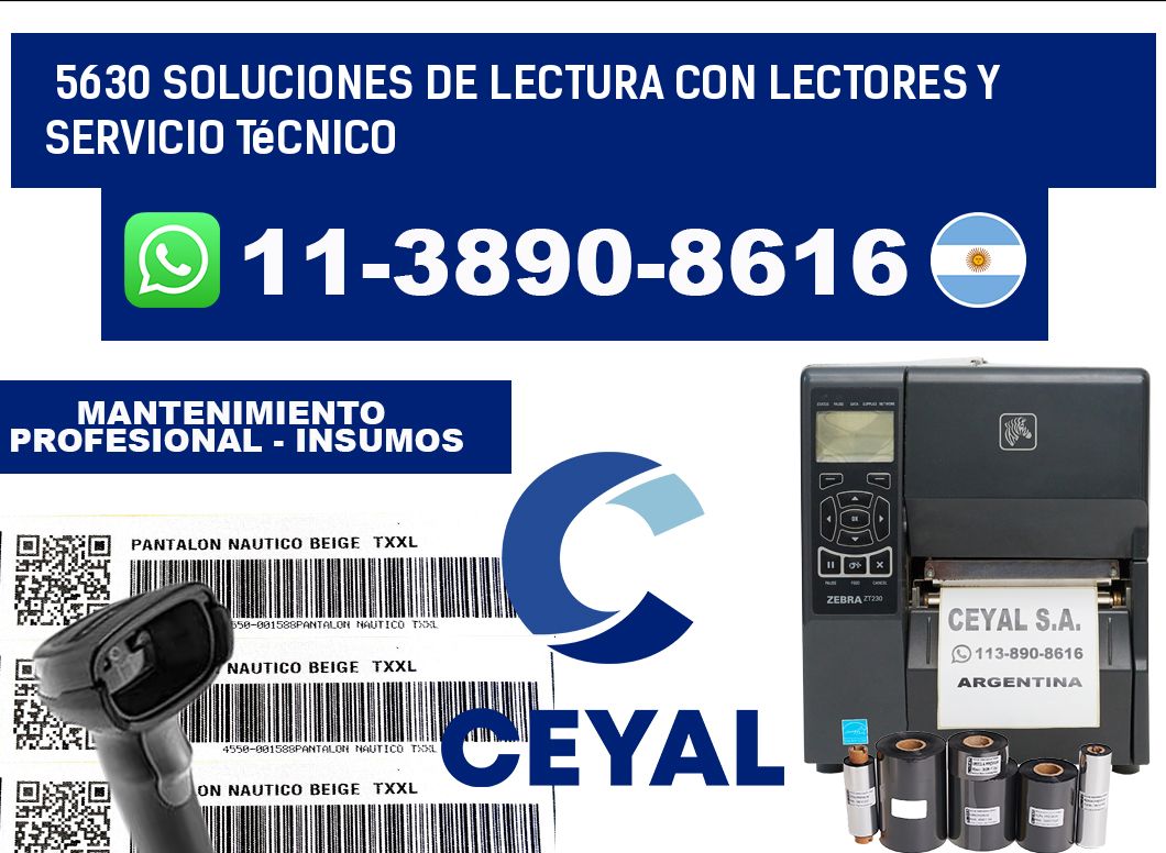 5630 Soluciones de lectura con lectores y Servicio Técnico