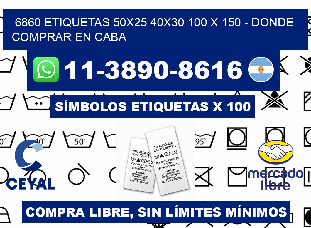 6860 etiquetas 50x25 40x30 100 x 150 - Donde Comprar en Caba