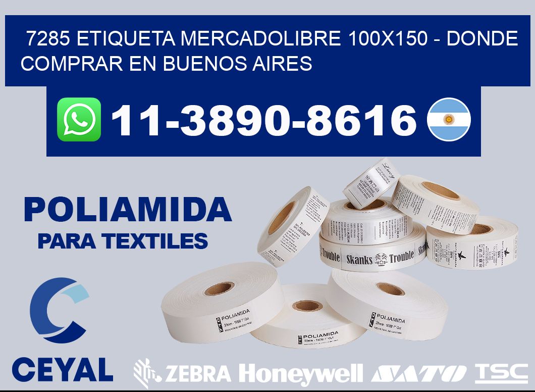 7285 etiqueta MercadoLibre 100x150 - Donde Comprar en Buenos Aires