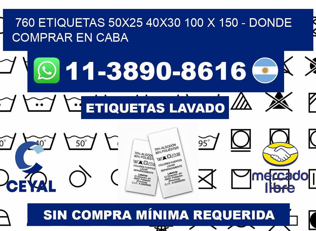 760 etiquetas 50x25 40x30 100 x 150 - Donde Comprar en Caba