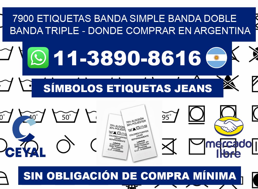 7900 etiquetas banda simple banda doble banda triple - Donde Comprar en Argentina