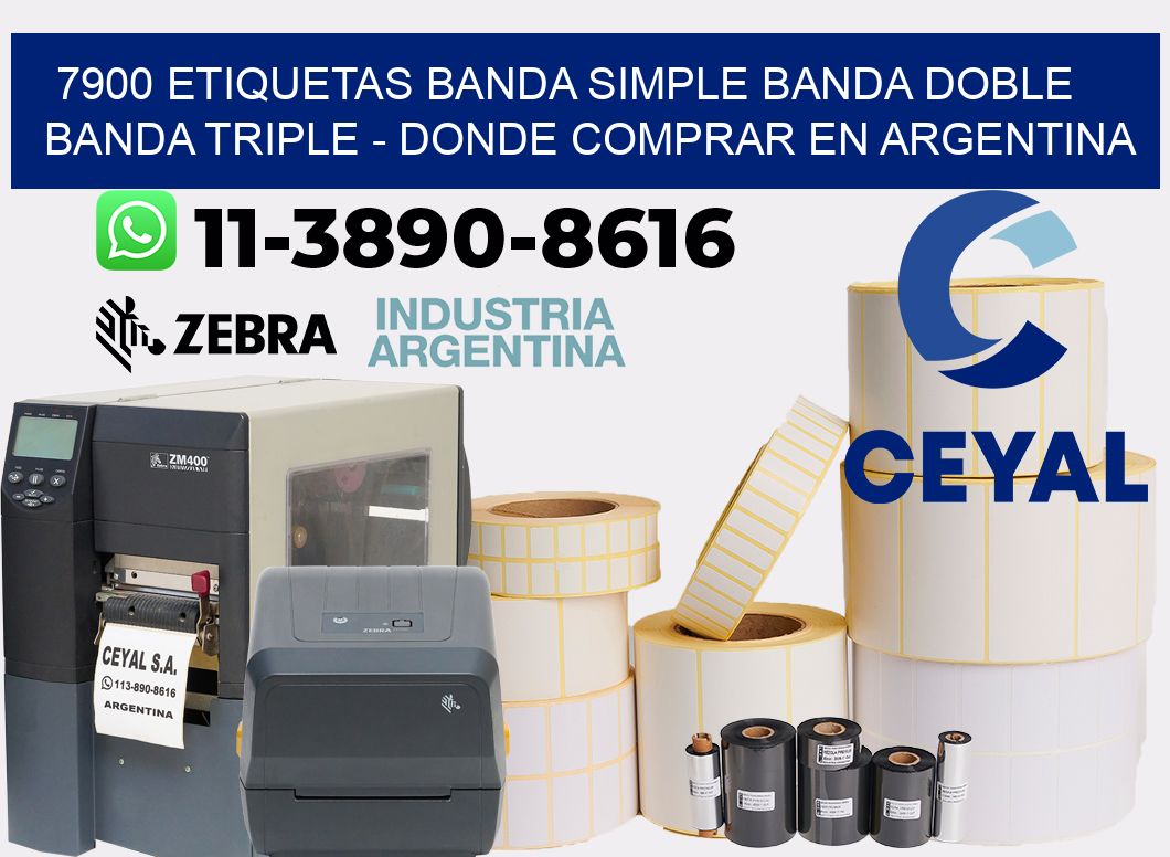 7900 etiquetas banda simple banda doble banda triple - Donde Comprar en Argentina