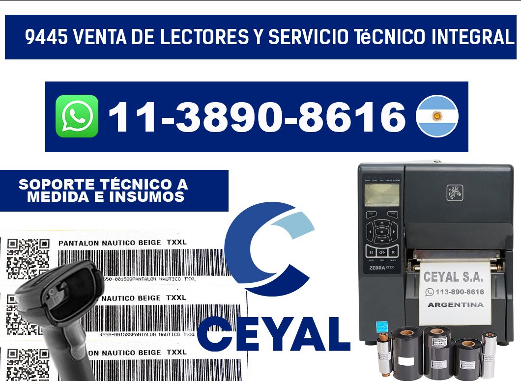 9445 Venta de Lectores y Servicio Técnico Integral