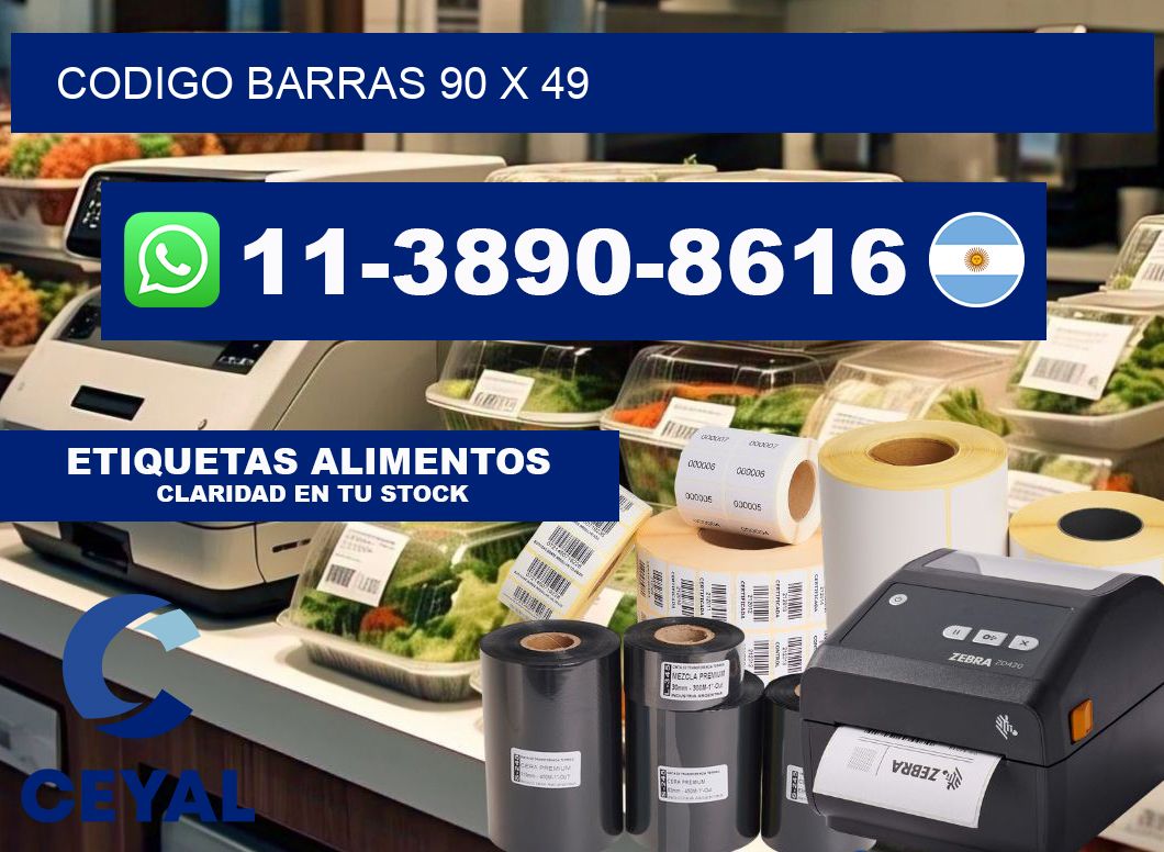 Codigo barras 90 x 49