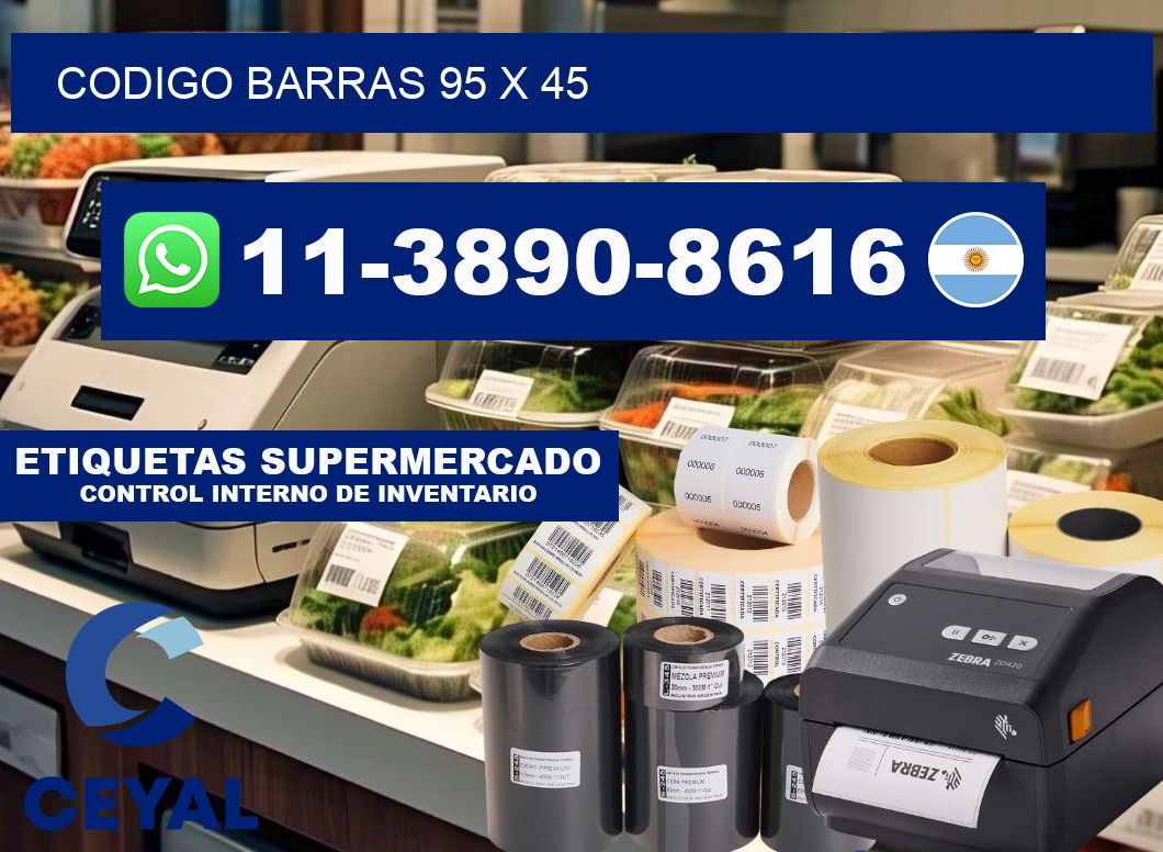 Codigo barras 95 x 45