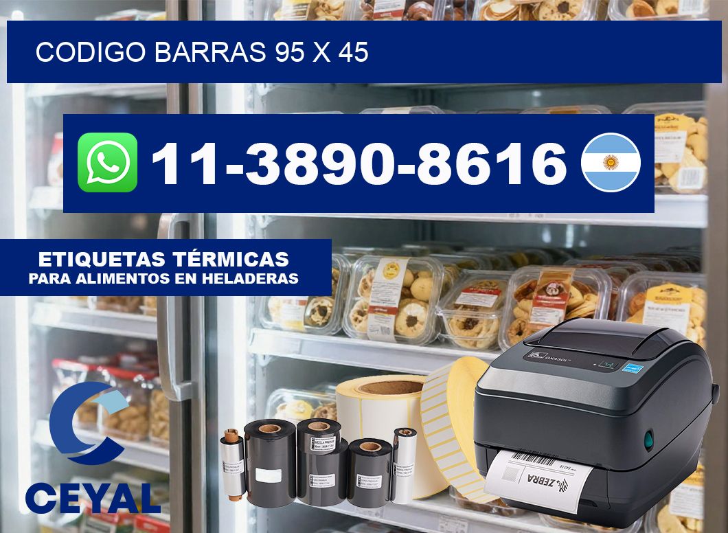Codigo barras 95 x 45