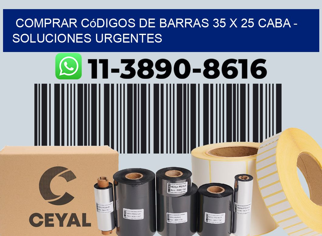 Comprar códigos de barras 35 x 25 CABA - soluciones urgentes