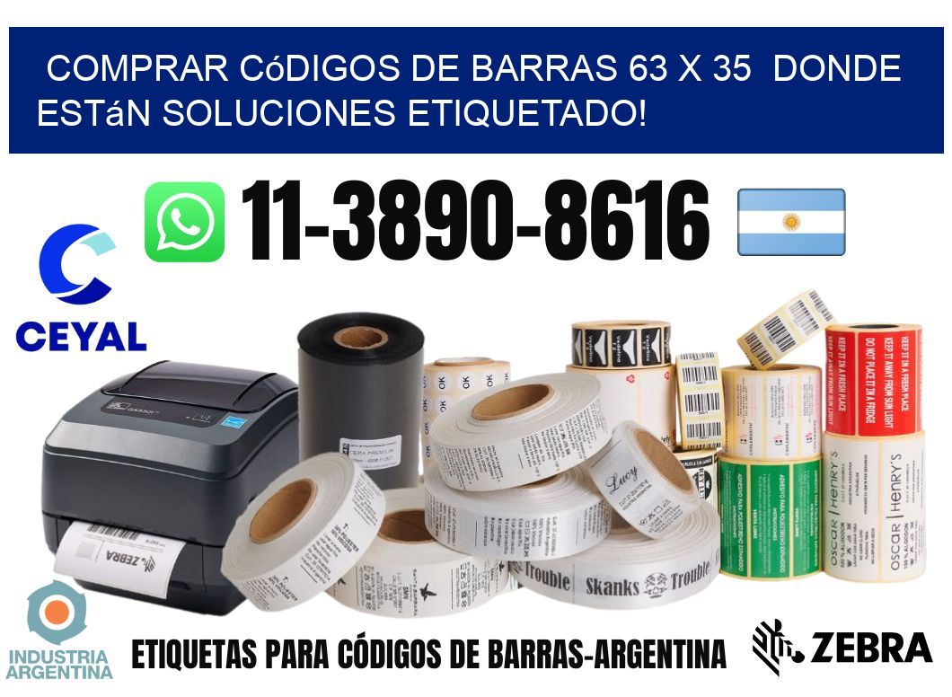 Comprar códigos de barras 63 x 35  donde están soluciones etiquetado!
