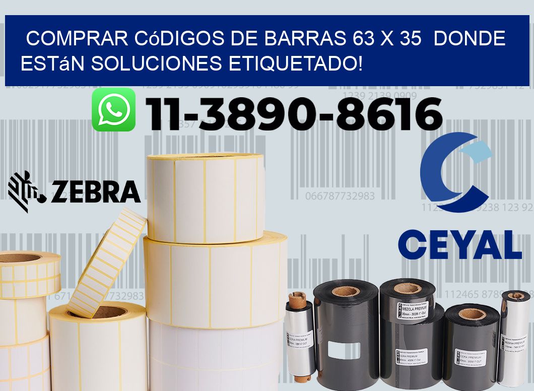 Comprar códigos de barras 63 x 35  donde están soluciones etiquetado!