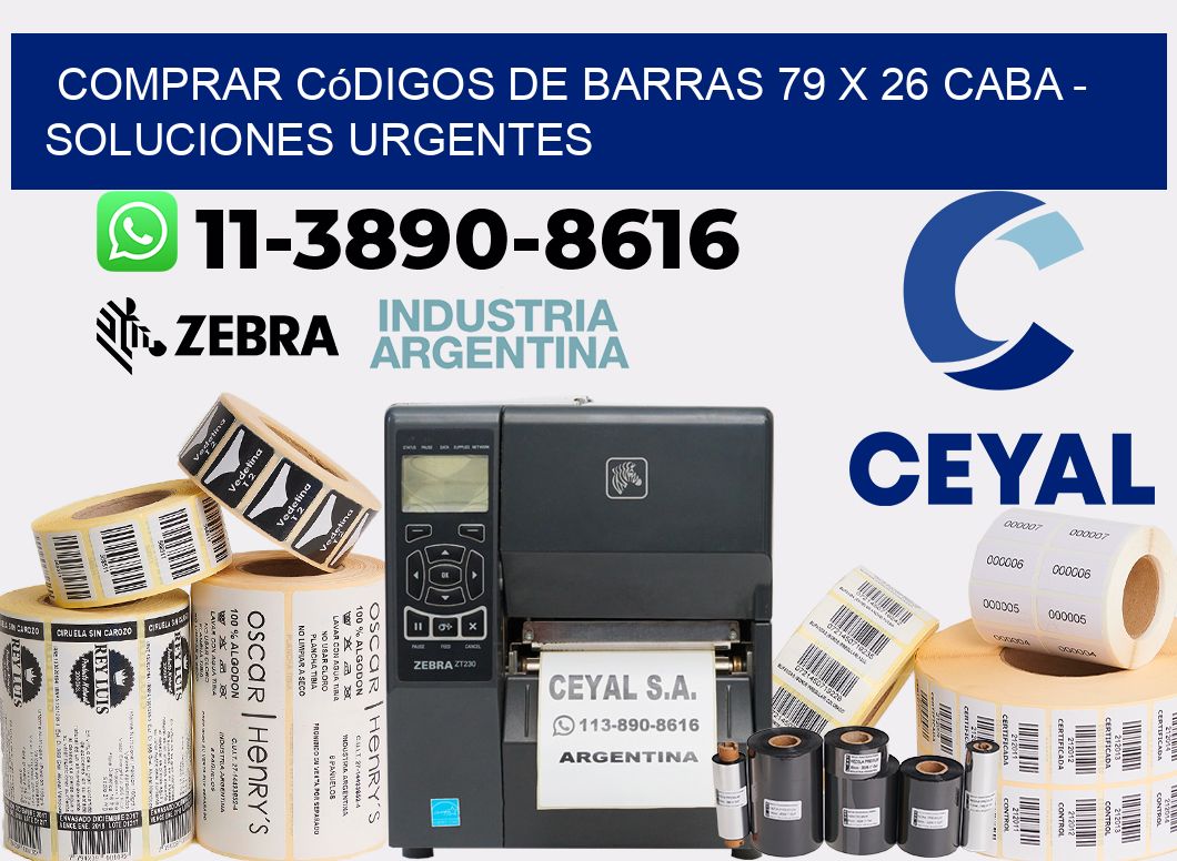 Comprar códigos de barras 79 x 26 CABA - soluciones urgentes