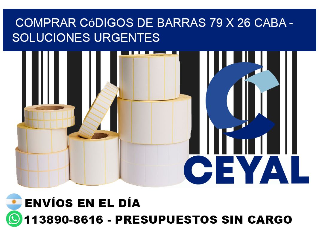 Comprar códigos de barras 79 x 26 CABA - soluciones urgentes