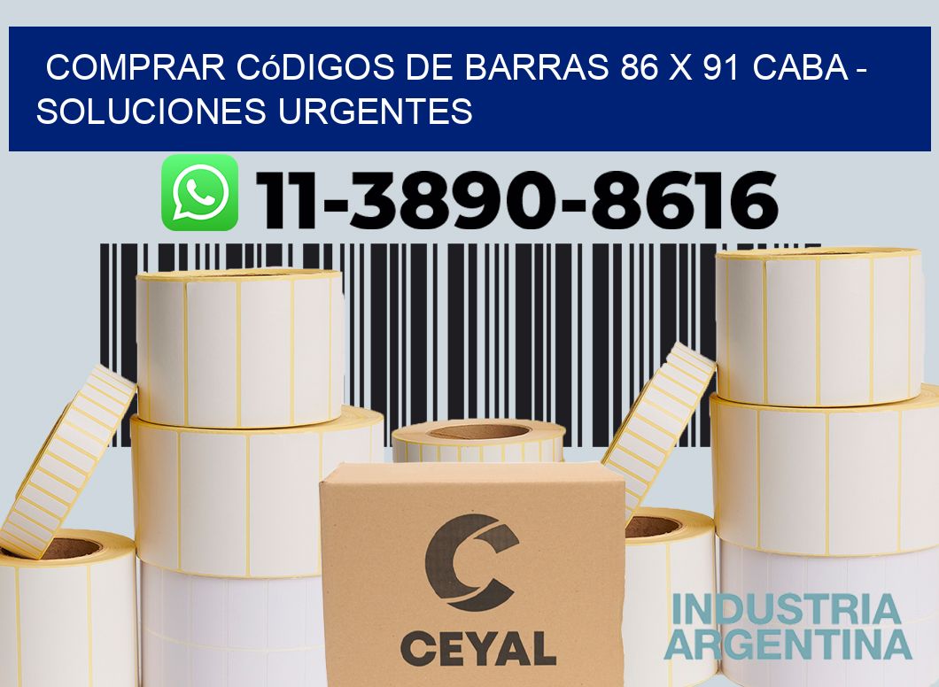 Comprar códigos de barras 86 x 91 CABA - soluciones urgentes
