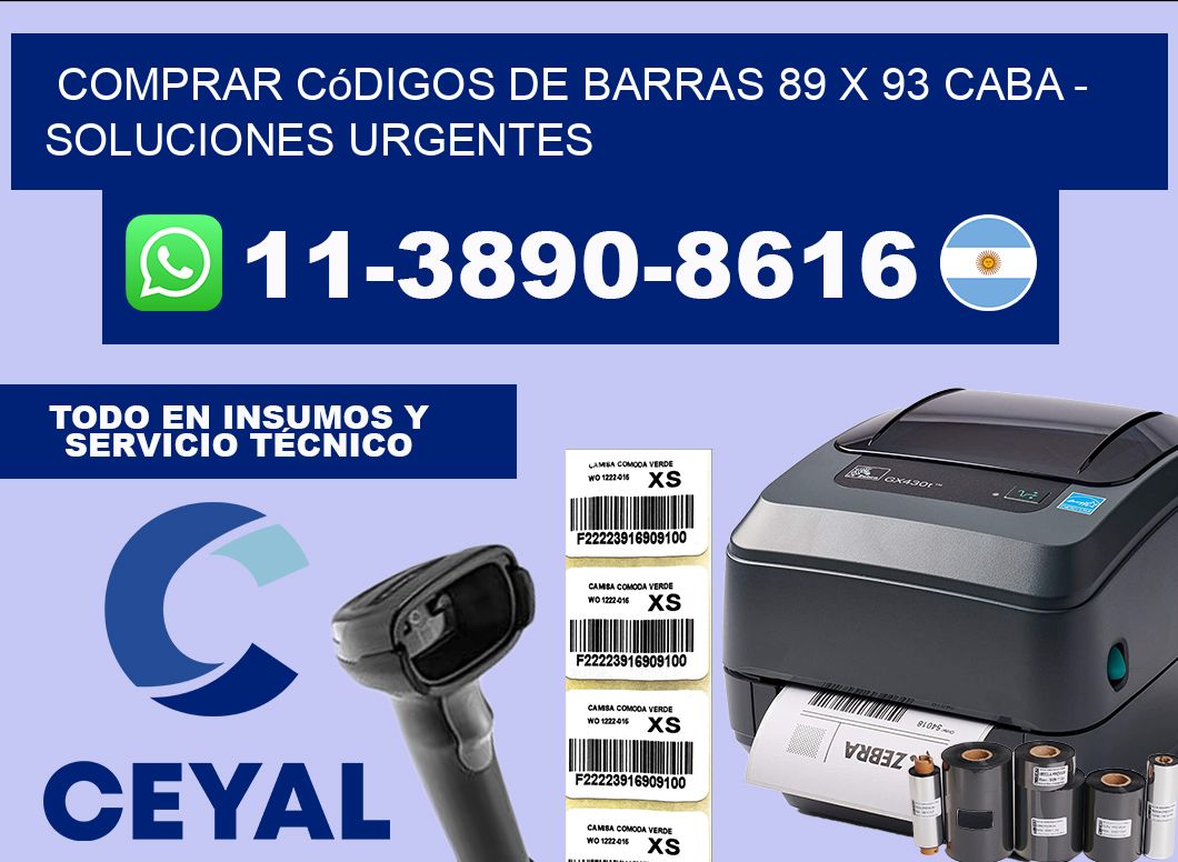 Comprar códigos de barras 89 x 93 CABA – soluciones urgentes