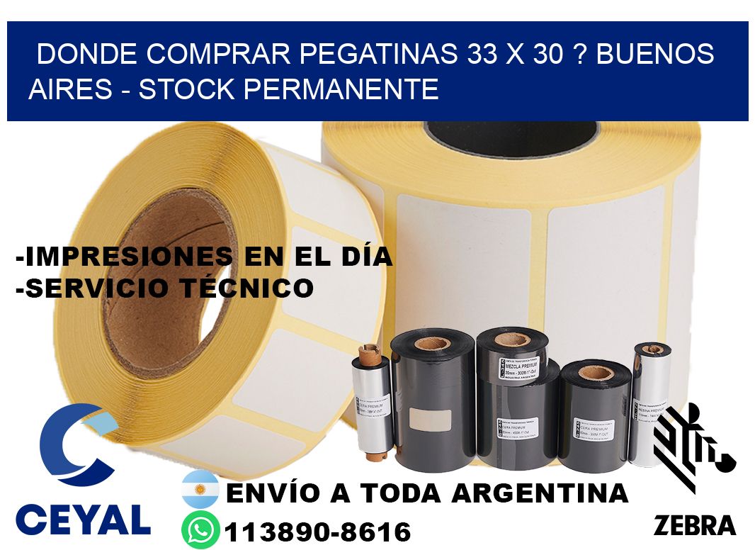 Donde Comprar pegatinas 33 x 30 ? Buenos Aires - Stock permanente