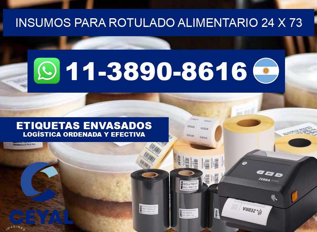 Insumos para rotulado alimentario 24 x 73