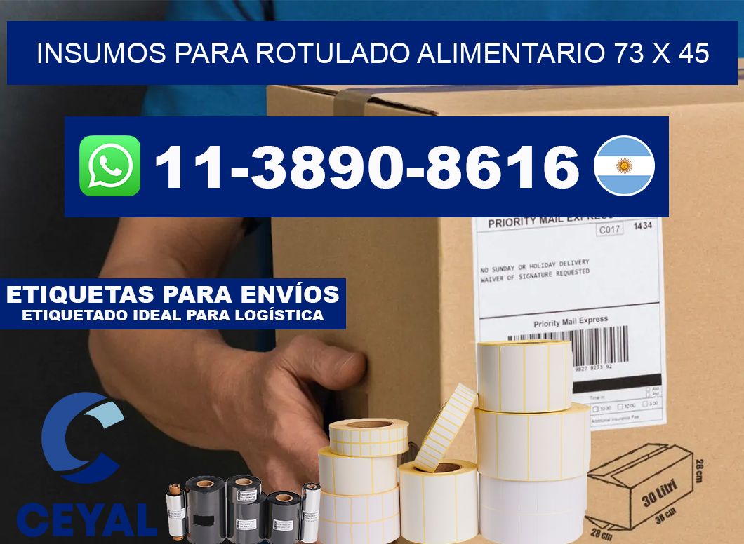 Insumos para rotulado alimentario 73 x 45
