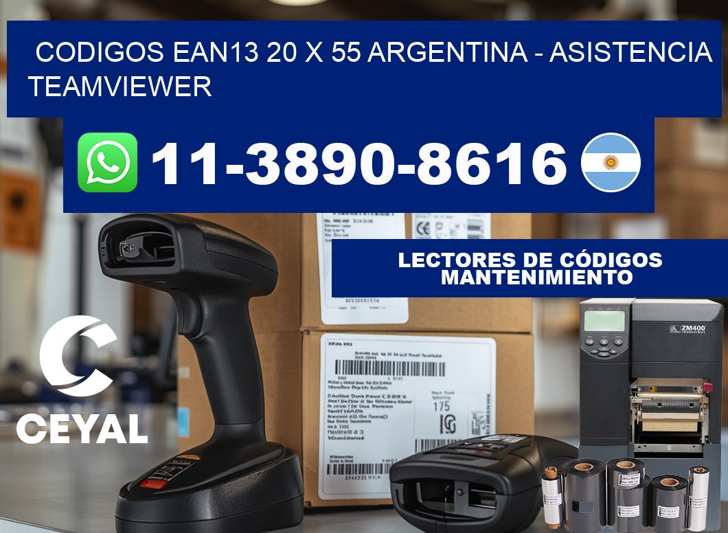 codigos ean13 20 x 55 argentina - asistencia teamviewer