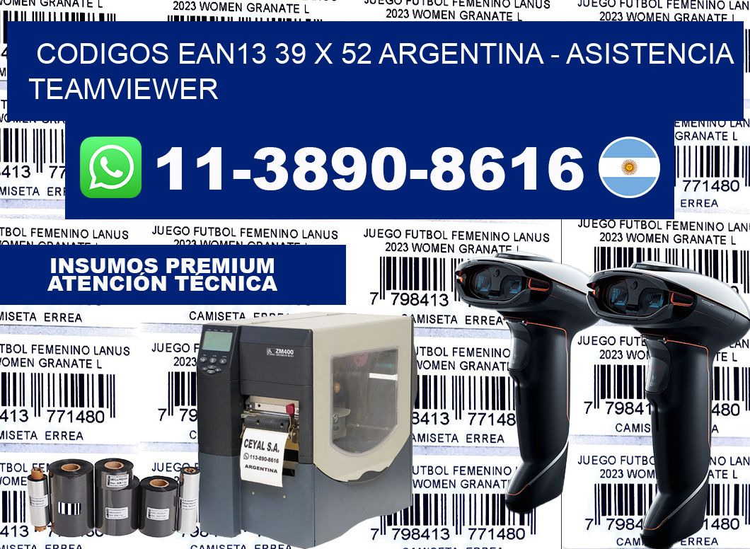 codigos ean13 39 x 52 argentina – asistencia teamviewer