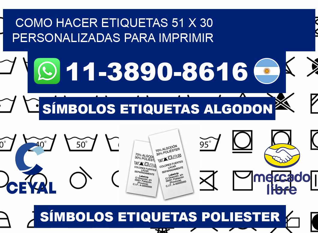 como hacer etiquetas 51 x 30 personalizadas para imprimir