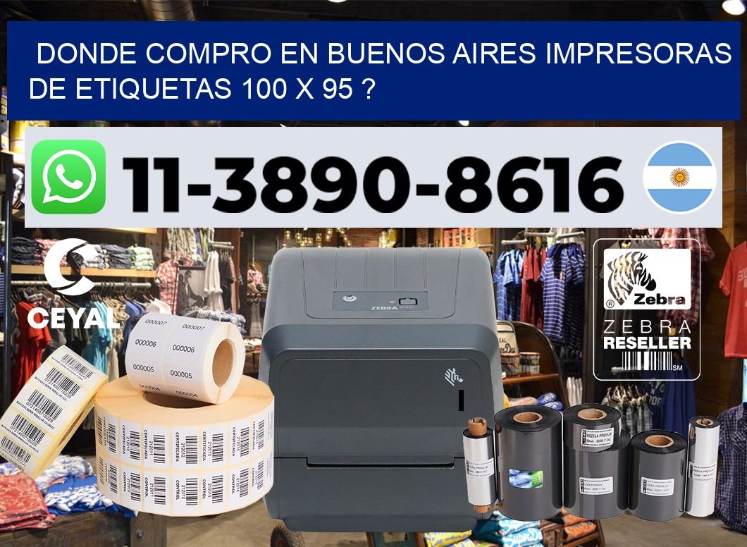 donde compro en buenos aires impresoras de etiquetas 100 x 95 ?