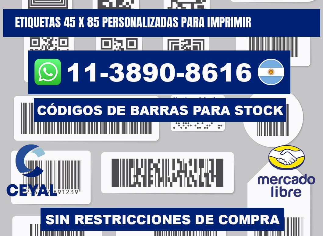 etiquetas 45 x 85 personalizadas para imprimir