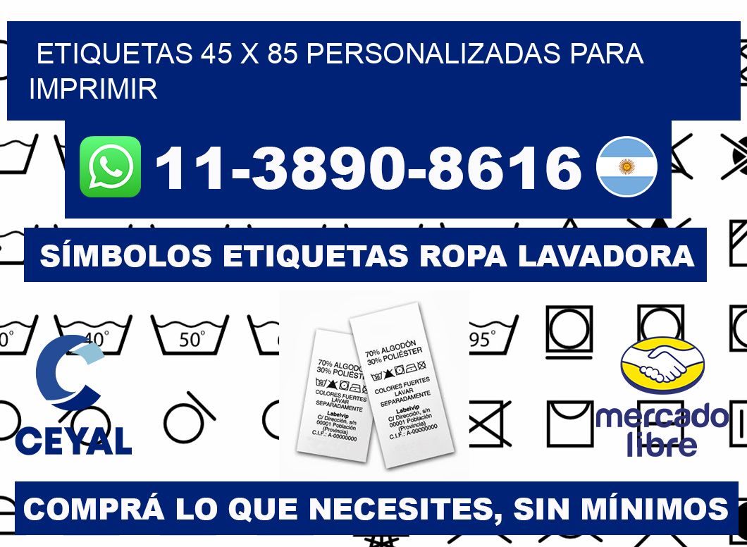 etiquetas 45 x 85 personalizadas para imprimir