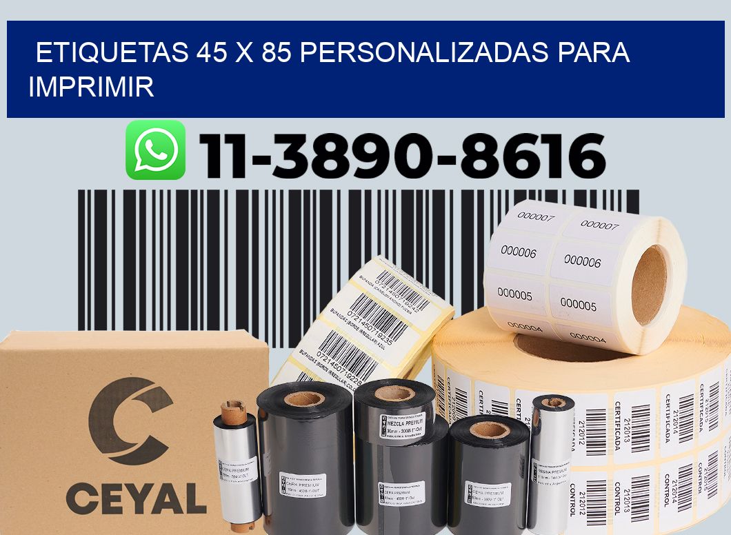 etiquetas 45 x 85 personalizadas para imprimir