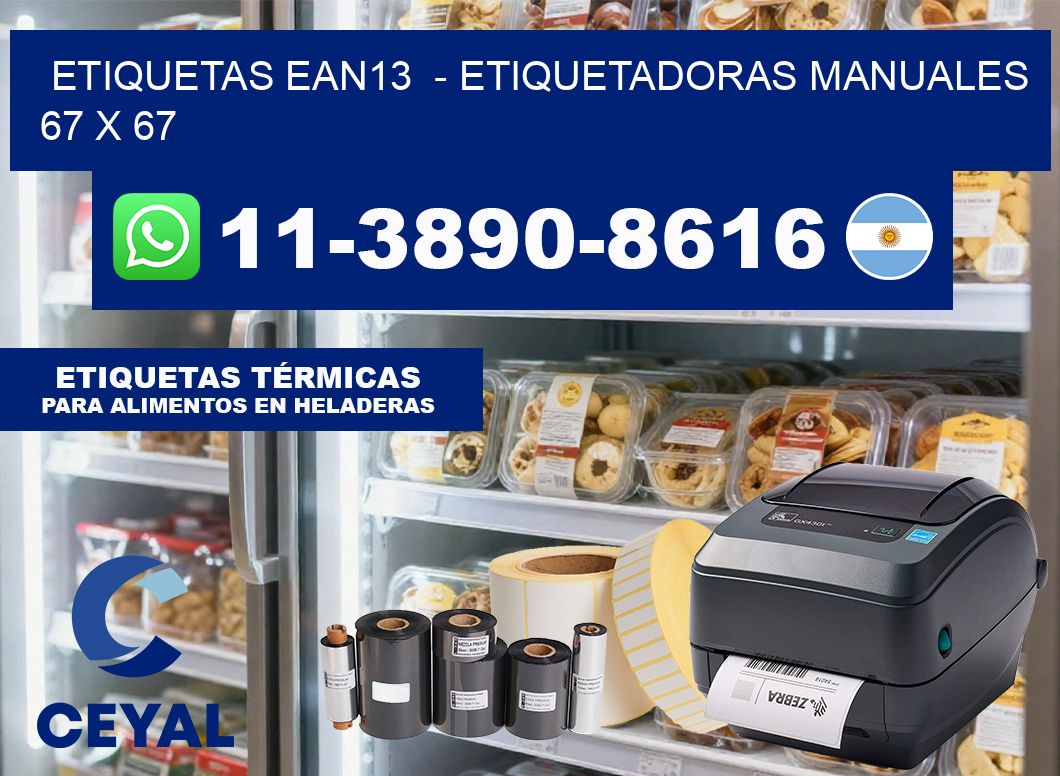 etiquetas ean13  – Etiquetadoras Manuales  67 x 67