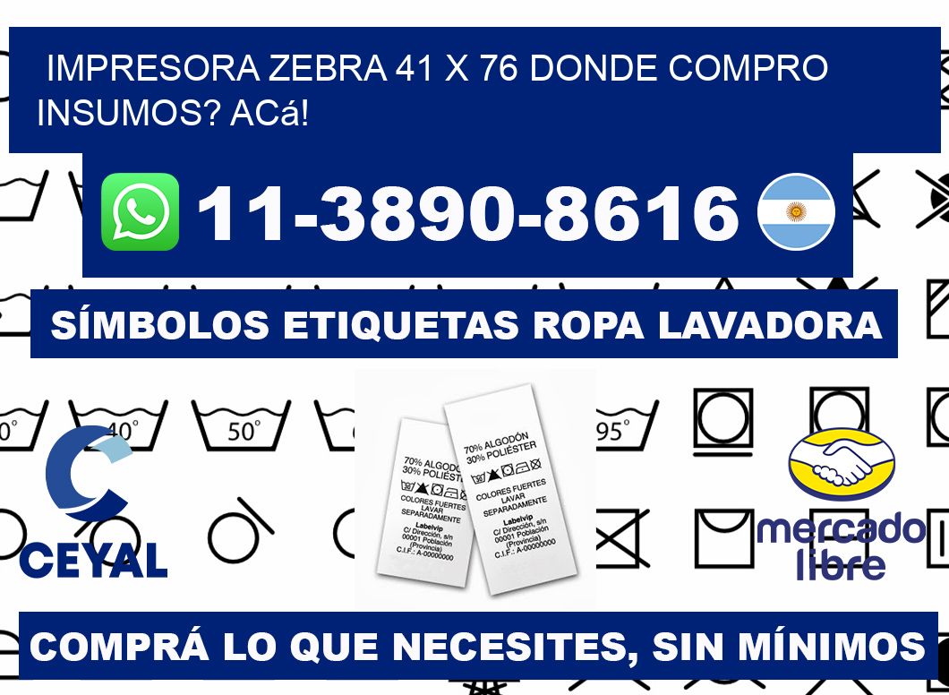 impresora zebra 41 x 76 Donde compro insumos? Acá!