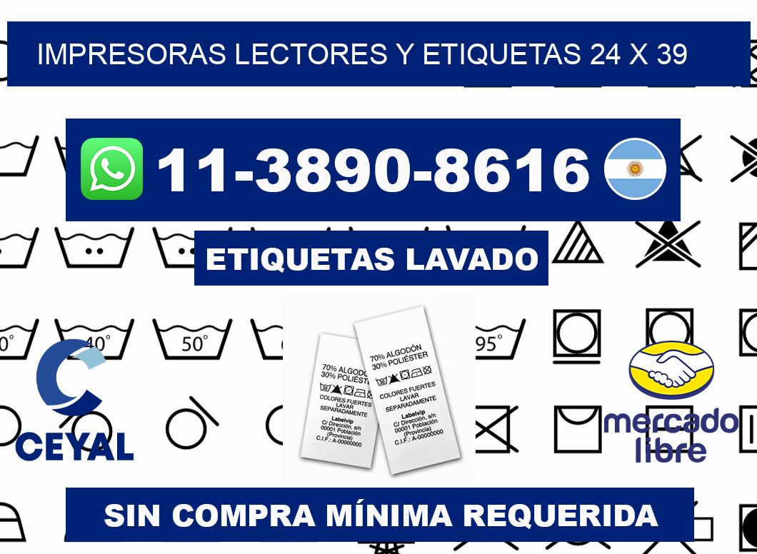 impresoras lectores y etiquetas 24 x 39