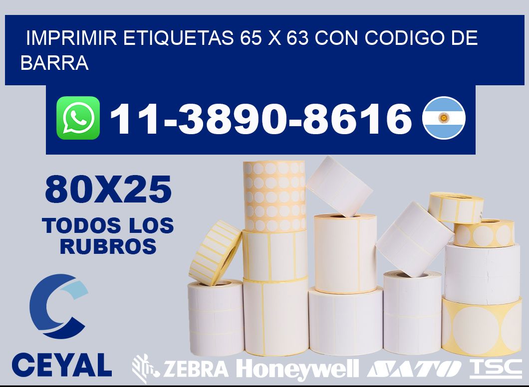 imprimir etiquetas 65 x 63 con codigo de barra