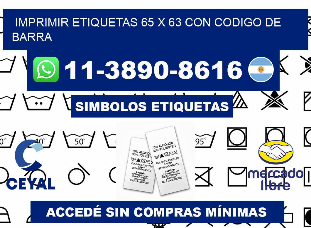 imprimir etiquetas 65 x 63 con codigo de barra