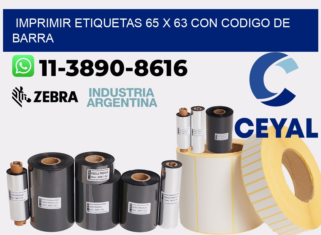 imprimir etiquetas 65 x 63 con codigo de barra