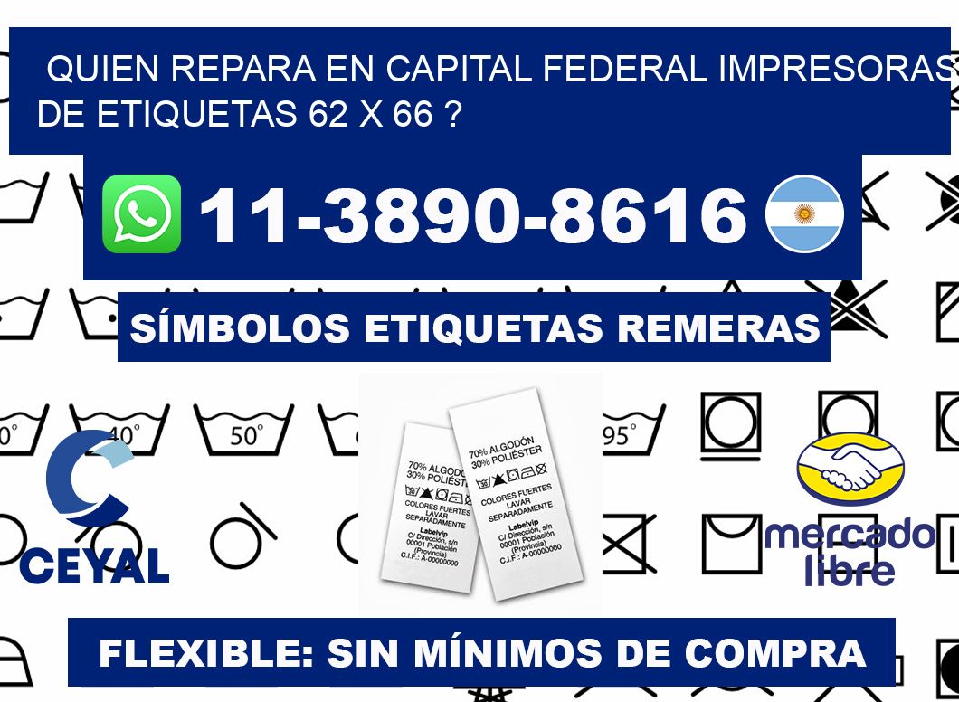 quien repara en capital federal impresoras de etiquetas 62 x 66 ?
