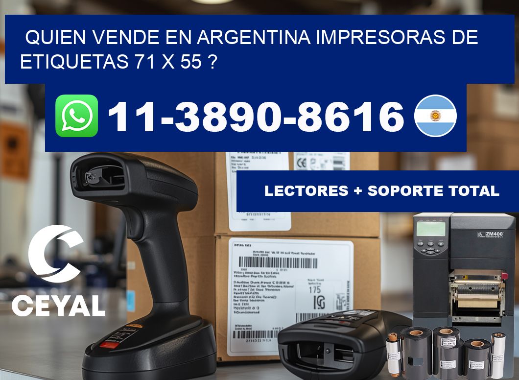 quien vende en argentina impresoras de etiquetas 71 x 55 ?