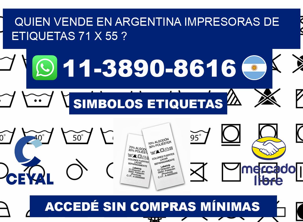 quien vende en argentina impresoras de etiquetas 71 x 55 ?