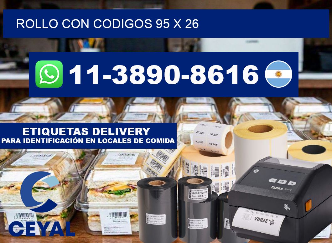 rollo con codigos 95 x 26