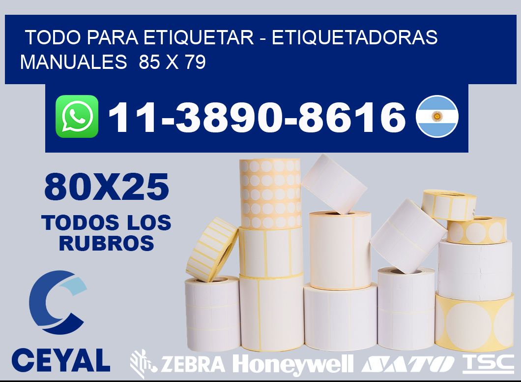 todo para etiquetar - Etiquetadoras Manuales  85 x 79