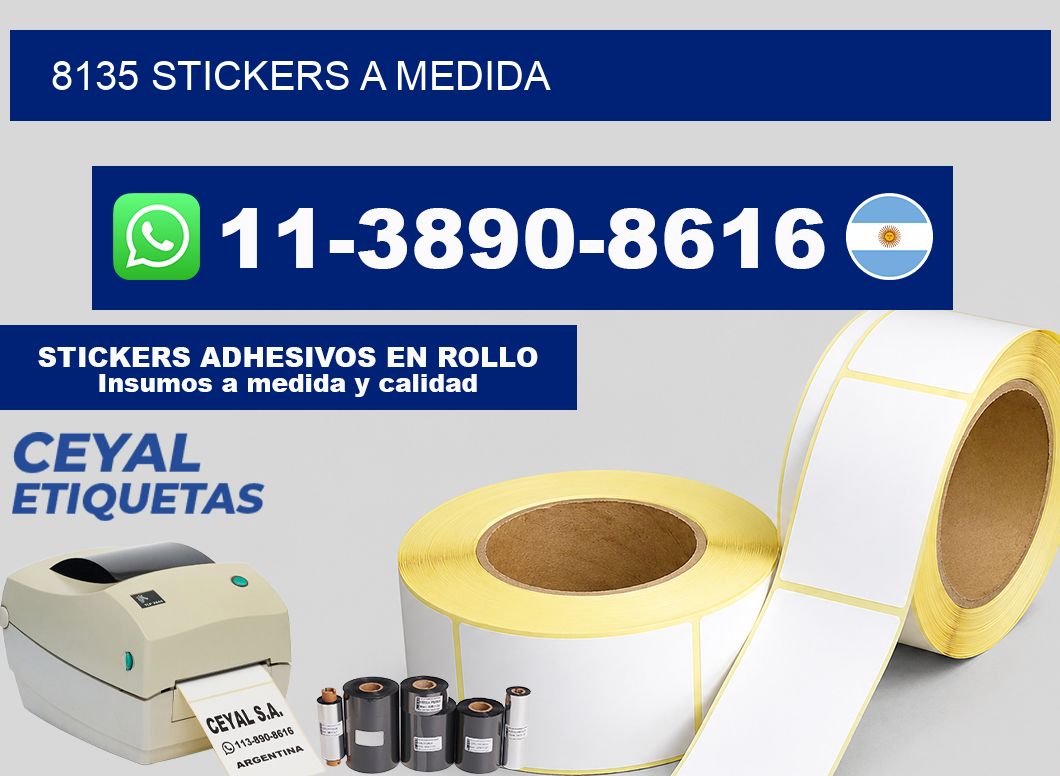 8135 stickers a medida