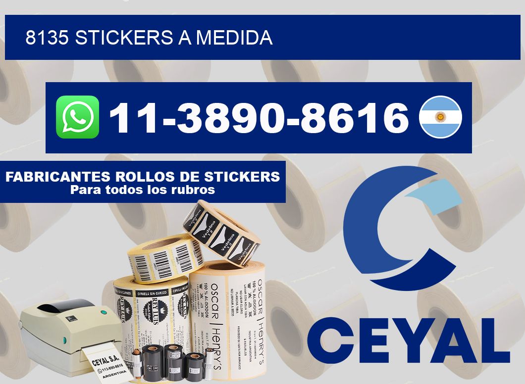 8135 stickers a medida