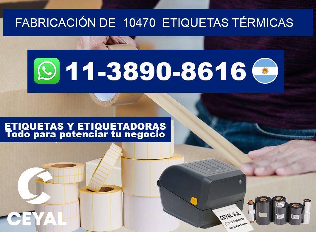 FABRICACIÓN DE  10470  ETIQUETAS TÉRMICAS