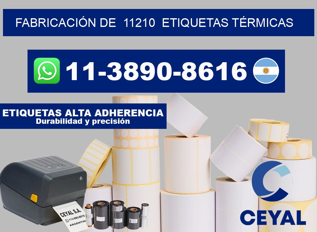 FABRICACIÓN DE  11210  ETIQUETAS TÉRMICAS
