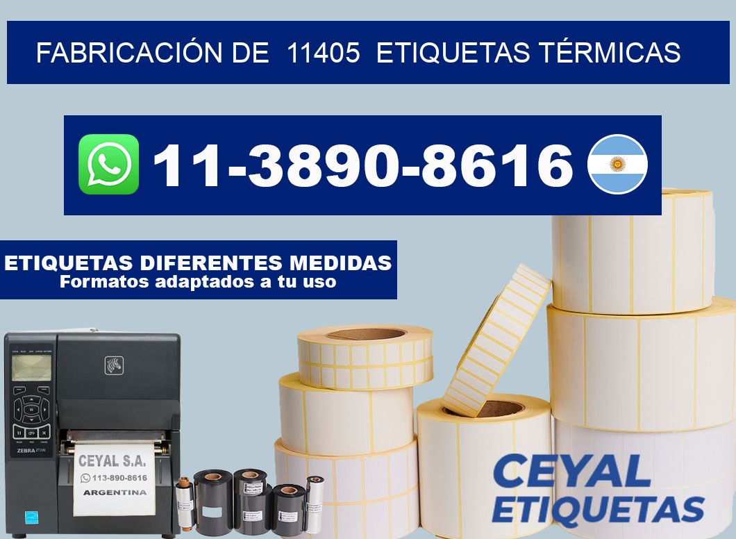 FABRICACIÓN DE 11405 ETIQUETAS TÉRMICAS